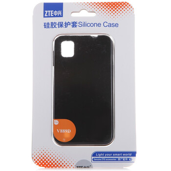 中兴（ZTE）V889D 原装硅胶保护套（黑色）适用于中兴V889D
