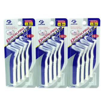 DENTALPRO牙师傅4支装L型牙缝刷0.7mm3盒套装