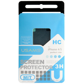 优胜仕（USAMS）苹果iPhone4s 保护膜 交叉纹背贴+高清前膜 适用于苹果iPhone4/4s