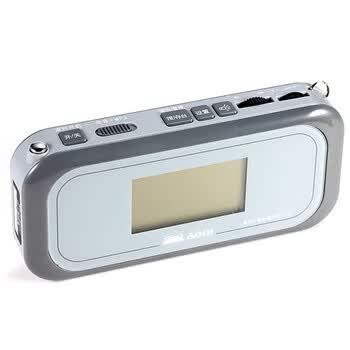 奥尼（aoni）插卡音箱 S450 双模供电/FM/AUX/USB/TF卡/手电/大按键大音量/屏显 铁灰色