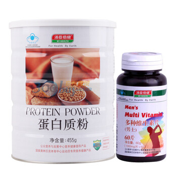 汤臣倍健蛋白质粉455g送男士多维60片特惠装