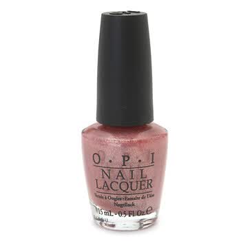 OPI 樱花渐变的季节 紫红闪片粉色带闪 NL B34