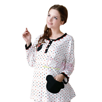 雅孕-528 春装月子服孕妇睡衣 哺乳衣套装 家居服 喂奶衣 白色 XL