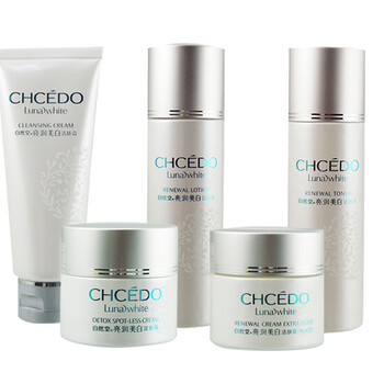 自然堂CHCEDO 亮润美白系列 五件套装 洗+水+淡斑霜+乳+霜 保湿 补水 美白 抗皱