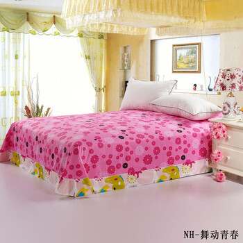 宁好家纺 全棉加大贴边床单系列 240cm*270cm-舞动青春