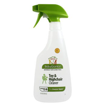 美国 BabyGanics甘尼克宝贝 纯天然宝宝玩具餐椅清洁液 无香 502ml