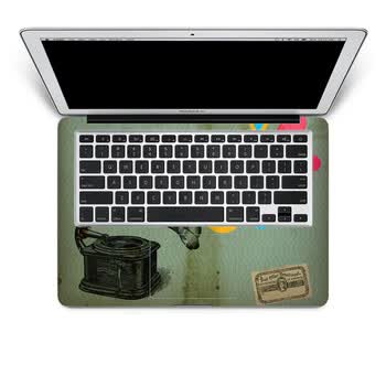 SkinAT 苹果笔记本MacBook手托保护贴膜 不含键盘 3M材料 怀旧卡 Air 13 2011款