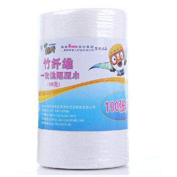 婴秀pororo 一次性婴儿竹纤维隔尿巾 尿不湿 柔软防尿疹