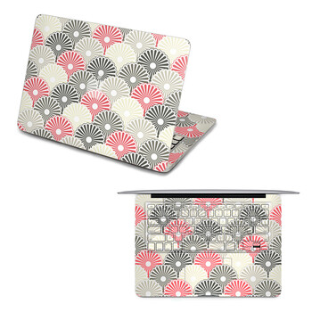 SkinAT 苹果笔记本MacBook全套保护贴膜 3M材料 日式花纹 Air 13 2011款
