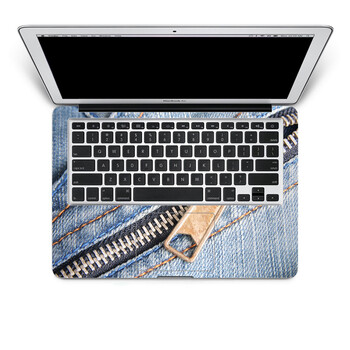 SkinAT 苹果笔记本MacBook手托保护贴膜 不含键盘 3M材料 拉链牛仔 Air 11