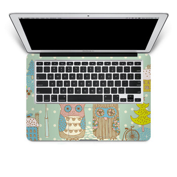 SkinAT 苹果笔记本MacBook手托保护贴膜 不含键盘 3M材料 恋恋猫头鹰 Pro 15 (Retina)