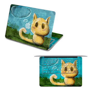 SkinAT 苹果笔记本MacBook全套保护贴膜 3M材料 涂鸦墙小猫 Pro 17