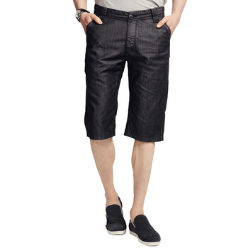 s2citylife <em>清仓</em>特价<em>男款牛仔短裤</em>26282002 黑色