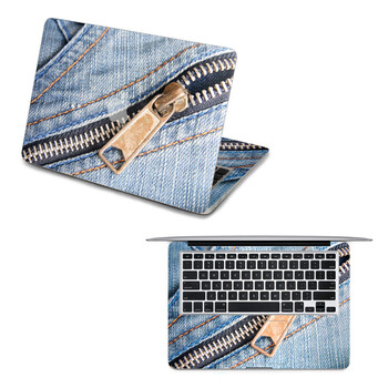 SkinAT 苹果笔记本MacBook全套保护贴膜 不含键盘 3M材料 拉链牛仔 Pro 15 (Retina)