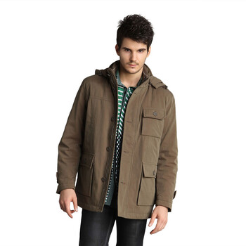 恒源祥 男士中长款 中老年商务休闲羽绒服9272 驼色6# 190/104A(XXXXL)