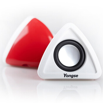 扬仕（Yongse）笔记本音箱 Y502 小红帽2.0声道桌面数码小对箱 红色