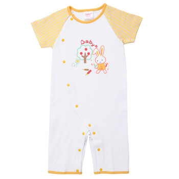 Baby2 婴幼儿夏装宝宝连体衣BA472136 黄色 80