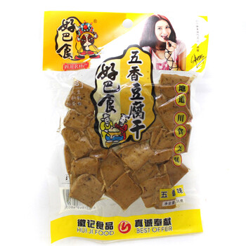 好巴食 豆腐干 休闲素食零食豆制品 豆干95gx8五香味
