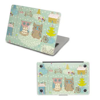 SkinAT 苹果笔记本MacBook外壳及底部保护贴膜 3M材料 恋恋猫头鹰 Pro 13
