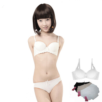 可娃衣罗马假日无痕<em>文胸</em> <em>少女文胸</em>+底裤(套装