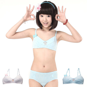 可娃衣抱抱熊<em>文胸</em>+底裤(套装)学生 纯棉 成人