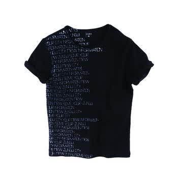 约晴 Utree 男士 纯棉 TL010 T-shirt 黑色 XL