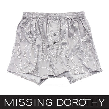 [Missing Dorothy]韩国热销休闲平角纯棉男士内裤_MMTR0Z25 灰色 105(L)