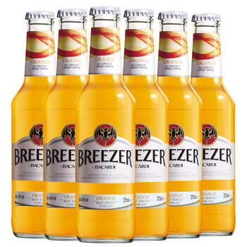 百加得冰锐朗姆预调酒橙味（6瓶装）275ml*6
