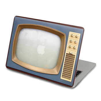 SkinAT 苹果笔记本MacBook外壳A面保护贴膜 3M材料 蓝色电视机 Air 13 2010/11