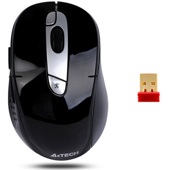 双飞燕（A4TECH）无孔锂电鼠G11-570HX 银黑