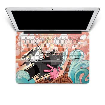 SkinAT 苹果笔记本MacBook手托保护贴膜 含键盘 3M材料 海盗兔 Pro 15 (Retina)