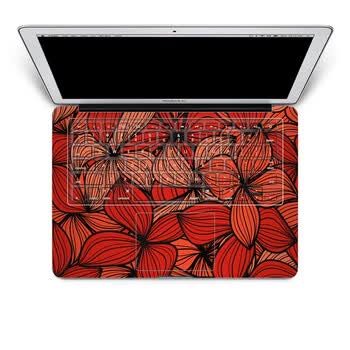 SkinAT 苹果笔记本MacBook手托保护贴膜 含键盘 3M材料 花儿那样红 Pro 15 (Retina)