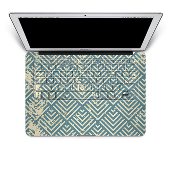 SkinAT 苹果笔记本MacBook手托保护贴膜 含键盘 3M材料 怀旧菱形 Air 11