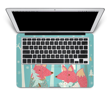 SkinAT 苹果笔记本MacBook手托保护贴膜 不含键盘 3M材料 狐狸过节 Air 11