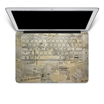 SkinAT 苹果笔记本MacBook手托保护贴膜 含键盘 3M材料 老报纸 Pro 15 (Retina)