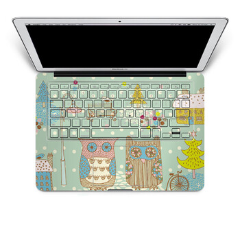 SkinAT 苹果笔记本MacBook手托保护贴膜 含键盘 3M材料 恋恋猫头鹰 Pro 15 (Retina)
