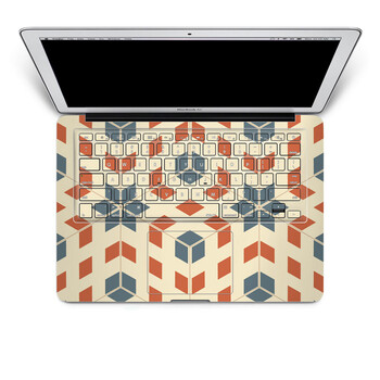 SkinAT 苹果笔记本MacBook手托保护贴膜 含键盘 3M材料 几何菱形 Pro 13