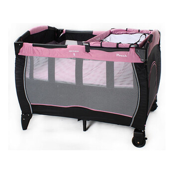 POUCH双层多功能游戏婴儿床\/可折叠可移动H