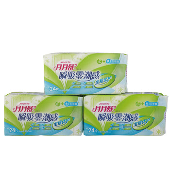 月月舒 瞬吸零潮感全程优护干爽24片组合装*4