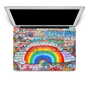 SkinAT 苹果笔记本MacBook手托保护贴膜 含键盘 3M材料 涂鸦墙2 Pro 15 (Retina)