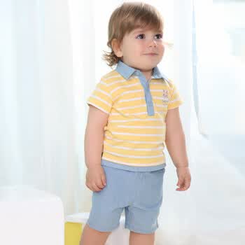 Baby2 2012新款婴幼儿夏装男婴童两件套装YXB392065