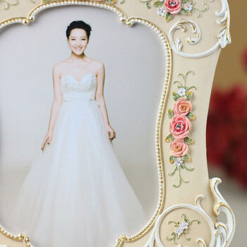 百易尚品 欧式树脂浮雕相框画框雕花像框结婚礼物
