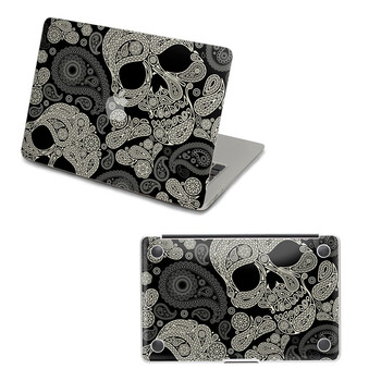 SkinAT 苹果笔记本MacBook外壳及底部保护贴膜 3M材料 花纹骷髅 Pro 13