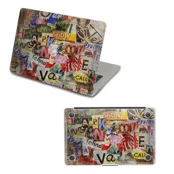 SkinAT 苹果笔记本MacBook外壳及底部保护贴膜 3M材料 破旧墙 Pro 15