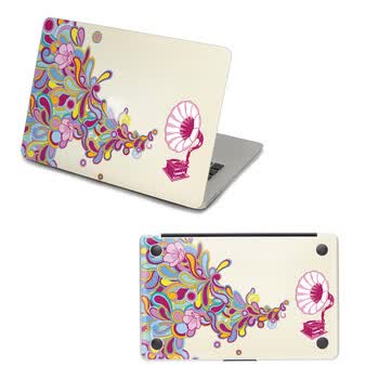 SkinAT 苹果笔记本MacBook外壳及底部保护贴膜 3M材料 恋恋留声机 Air 13 2011款