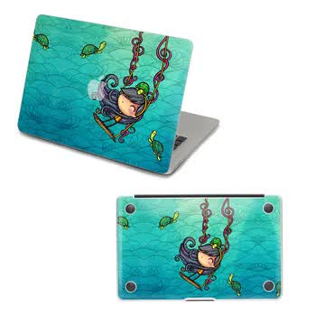 SkinAT 苹果笔记本MacBook外壳及底部保护贴膜 3M材料 奇幻之旅四 Pro 17