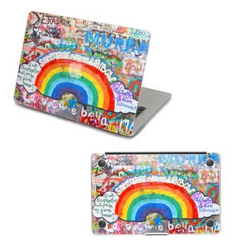 SkinAT 苹果笔记本MacBook外壳及底部保护贴膜 3M材料 涂鸦墙2 Pro 13
