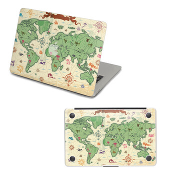 SkinAT 苹果笔记本MacBook外壳及底部保护贴膜 3M材料 手绘地图 Air 11