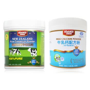 汤臣倍健 顶呱呱新西兰牛初乳粉（进口）60g + 牛乳钙配方粉 送瓶装鳕鱼肝油20粒