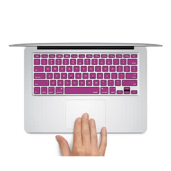 SkinAT MacBook苹果笔记本 iMac 键盘贴膜 保护贴 键盘膜 贴纸 紫色块 Pro 15 (Retina)